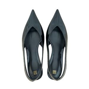 Toteme The Wedge-Heel Slingback Patent Leather Pump Never Worn Size 39 8 8 1/2